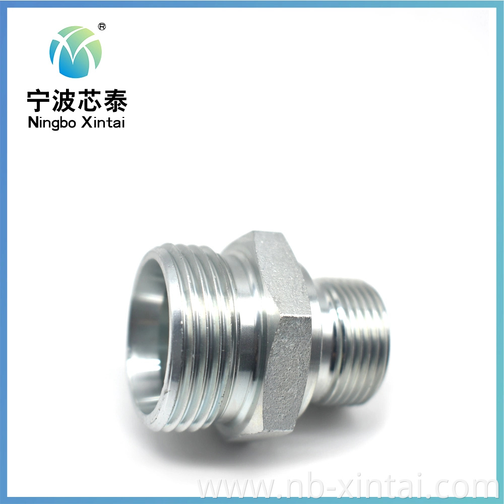 Bsp Thread with Captive Seal Hydraulic DIN Pipe Adapter Low/High Pressure Bite Type Tube Fittings Carbon/Stainless Steel